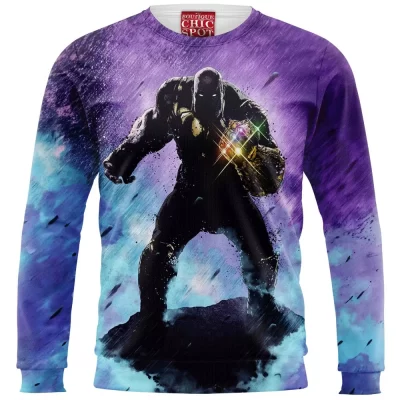 Comic Zip Sweatshirt, Thanos Zip Sweatshirt