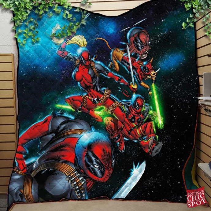 Deadpool Quilt Blanket