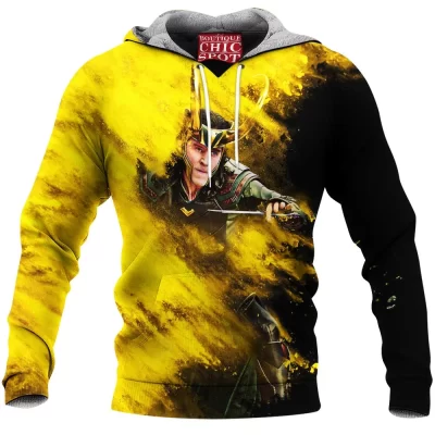 Comic Fleece-Hoodie, Loki Fleece-Hoodie