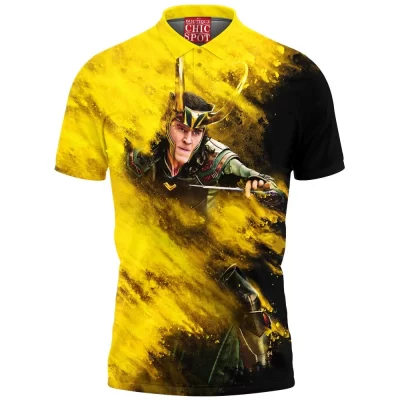 Comic Polo Shirt, Loki Polo Shirt