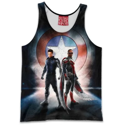 Comic Tank-Top, Winter Soldier Tank-Top, Sam Wilson Tank-Top