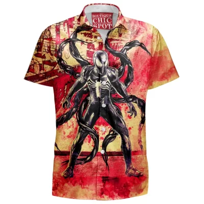 Comic Hawaiian-Shirt, Spider-man Hawaiian-Shirt, Venom Hawaiian-Shirt, Symbiote Hawaiian-Shirt