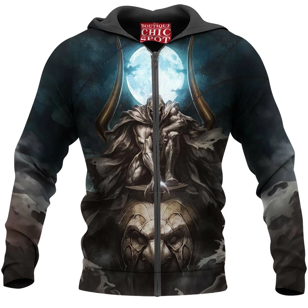 Comic Zip-Hoodie, Moon Knight Zip-Hoodie 1 T TRINH Boutique 9467 Zip Hoodie