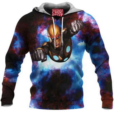 Comic Fleece-Hoodie, Nova Fleece-Hoodie