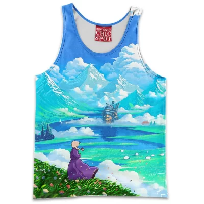 Anime Tank-Top, Howls Moving Castle Tank-Top, Ghibli Tank-Top