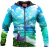 Anime Zip-Hoodie, Howls Moving Castle Zip-Hoodie, Ghibli Zip-Hoodie