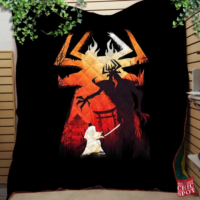 Samurai Jack Quilt Blanket