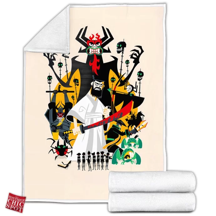 Samurai Jack Fleece Blanket