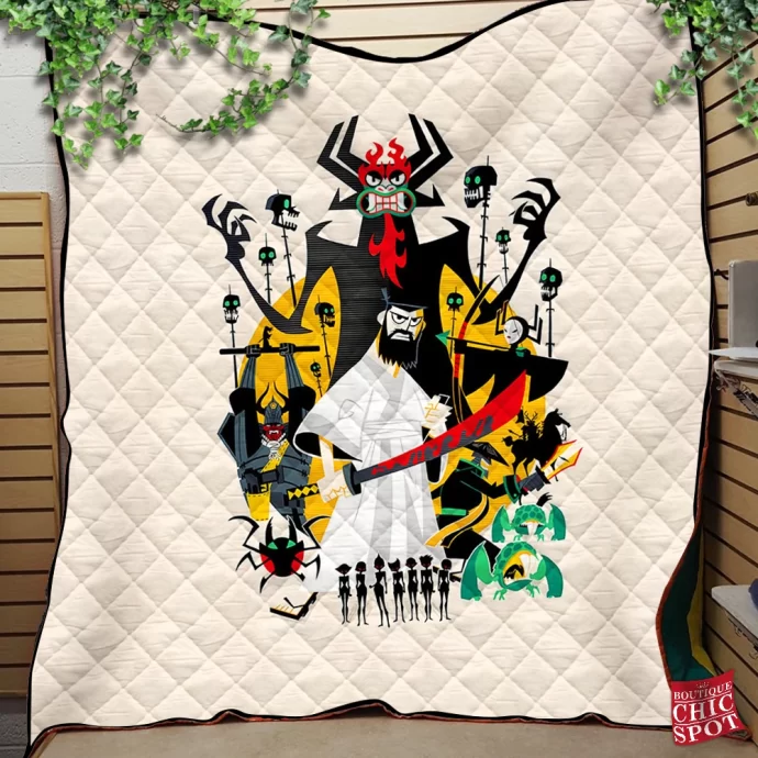 Samurai Jack Quilt Blanket