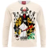 Anime Sweatshirt, Cartoon Sweatshirt, Samurai Sweatshirt, Aku Sweatshirt, Samurai Jack Sweatshirt, Japan Sweatshirt