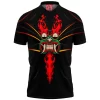 Aku Polo Shirt, Samurai Jack Polo Shirt, Cartoon Polo Shirt