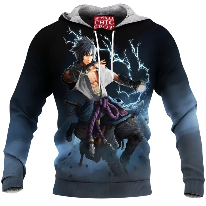 Uchiha Sasuke Fleece Hoodie