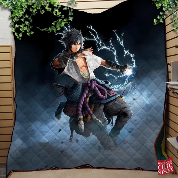 Uchiha Sasuke Quilt Blanket