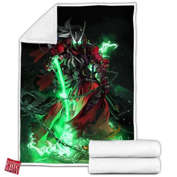 Samurai Spawn Fleece Blanket