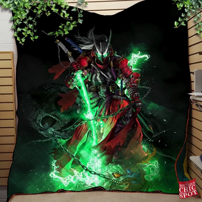 Samurai Spawn Quilt Blanket