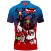Aku Polo Shirt, Cartoon Polo Shirt, Samurai Jack Polo Shirt