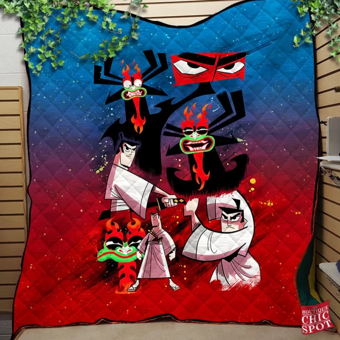 Samurai Jack Quilt Blanket