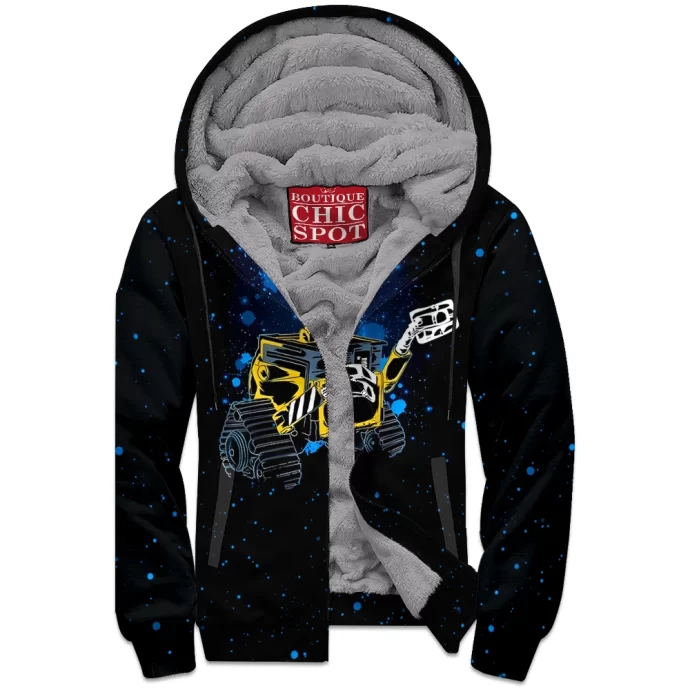 Wall-E Zip Fleece Hoodie