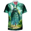 Totoro Hawaiian-Shirt, Anime Hawaiian-Shirt, Ghibli Hawaiian-Shirt