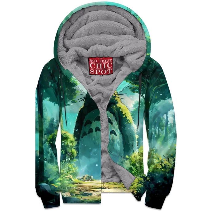 Totoro Zip Fleece Hoodie