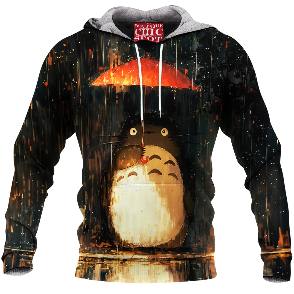 Totoro Fleece-Hoodie, Anime Fleece-Hoodie, Ghibli Fleece-Hoodie 1 D HANG Boutique 13519 Fleece Hoodie