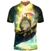 Totoro Polo Shirt, Anime Polo Shirt, Ghibli Polo Shirt