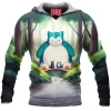 Anime Fleece-Hoodie, Pokemon Fleece-Hoodie
