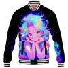 Anime Baseball-Jacket, Anime Girl Baseball-Jacket