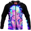 Anime Zip-Hoodie, Anime Girl Zip-Hoodie