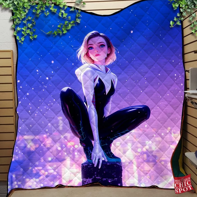 Spider-Woman Quilt Blanket