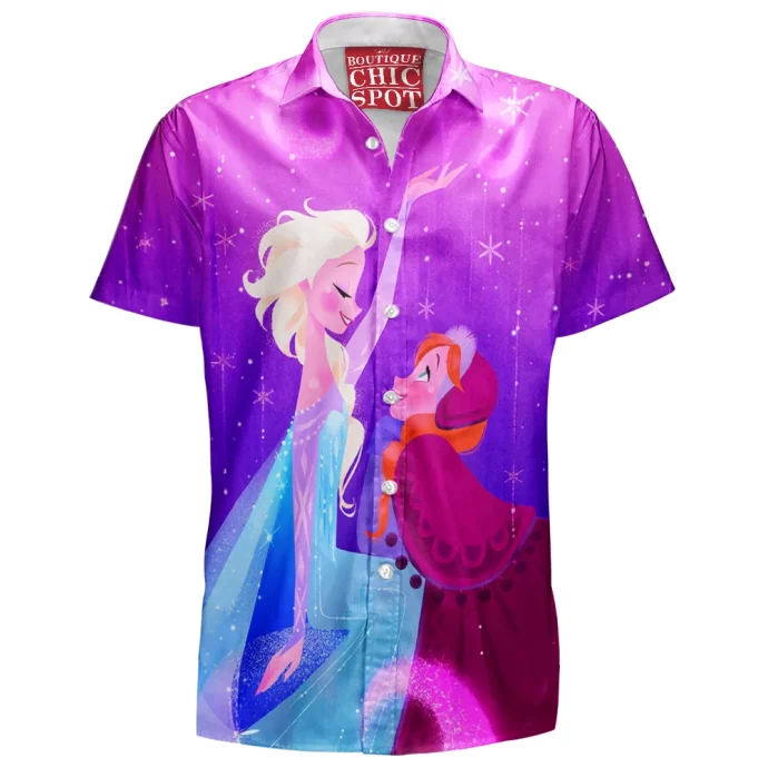 Elsa and Anna Hawaiian Shirt