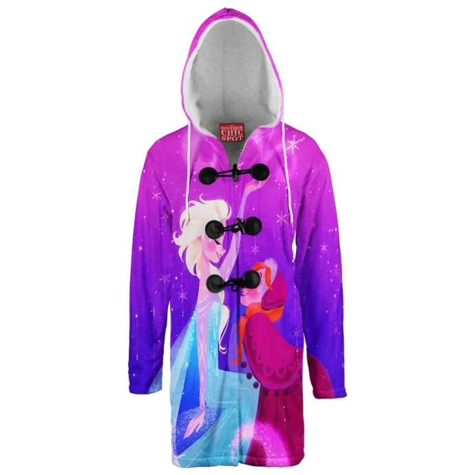 Elsa and Anna Hooded Cloak Coat