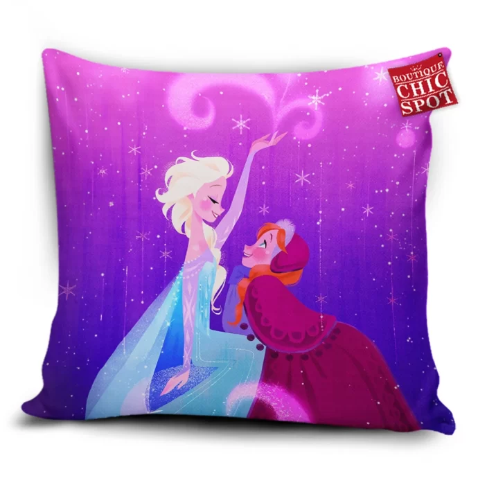 Elsa and Anna Pillow Cover