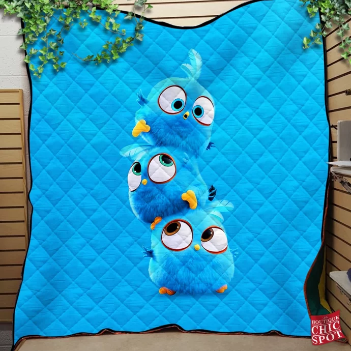 Angry Birds Blues Quilt Blanket