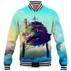 Anime Baseball-Jacket, Howls Moving Castle Baseball-Jacket, Ghibli Baseball-Jacket