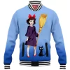 Anime Baseball-Jacket, Kikis Delivery Service Baseball-Jacket, Ghibli Baseball-Jacket