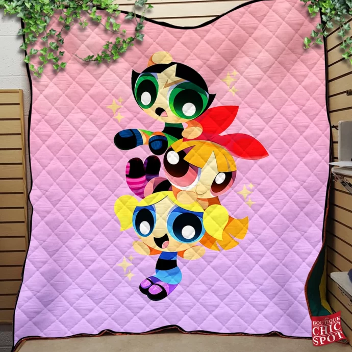 The Powerpuff Girls Quilt Blanket