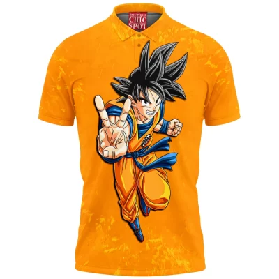 Anime Polo Shirt, Dragon Ball Polo Shirt, GoKu Polo Shirt