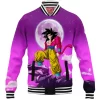 Anime Baseball-Jacket, Dragon Ball Baseball-Jacket, GoKu Baseball-Jacket, Super Saiyan Baseball-Jacket