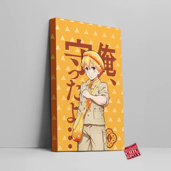 Demon Slayers Zenitsu Agatsuma Canvas Wall Art