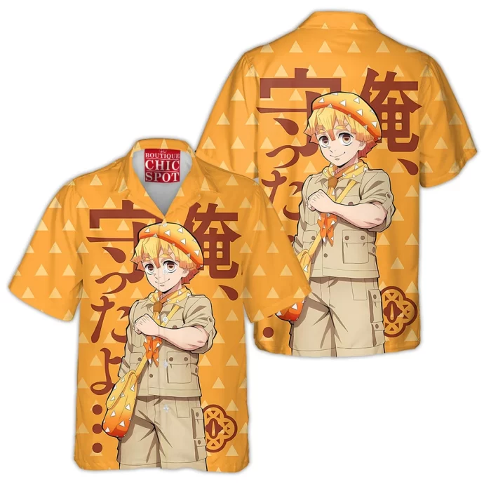 Demon Slayers Zenitsu Agatsuma Hawaiian Shirt