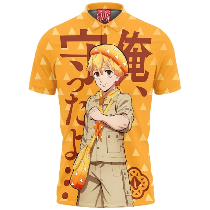 Demon Slayers Zenitsu Agatsuma Polo Shirt