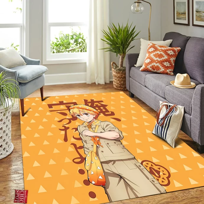 Demon Slayers Zenitsu Agatsuma Rectangle Rug