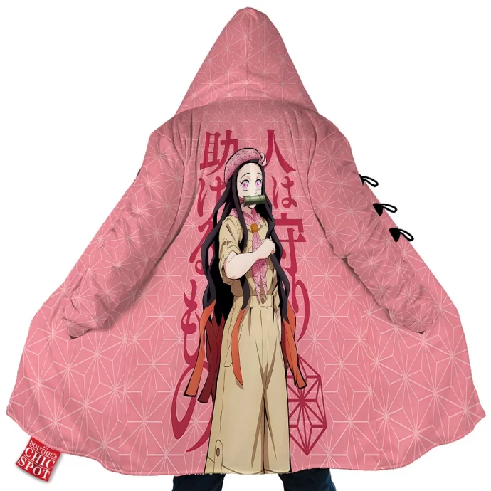 Demon Slayers Nezuko Kamado Hooded Cloak Coat