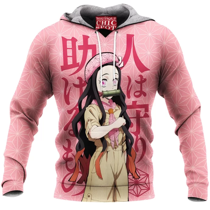 Demon Slayers Nezuko Kamado Fleece Hoodie