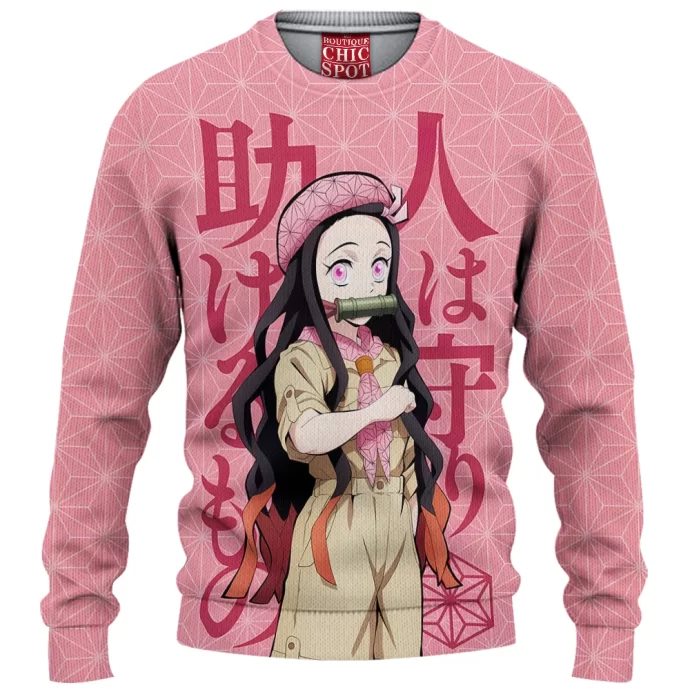 Demon Slayers Nezuko Kamado Knitted Sweater