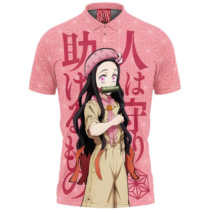 Demon Slayers Nezuko Kamado Polo Shirt