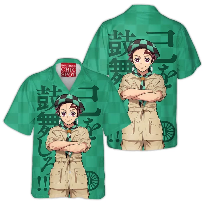 Demon Slayers Tanjiro Kamado Hawaiian Shirt