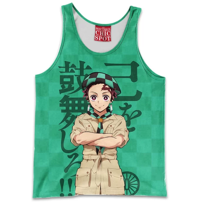 Demon Slayers Tanjiro Kamado Tank Top Caro