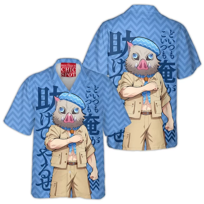 Demon Slayers Inosuke Hashibira Hawaiian Shirt